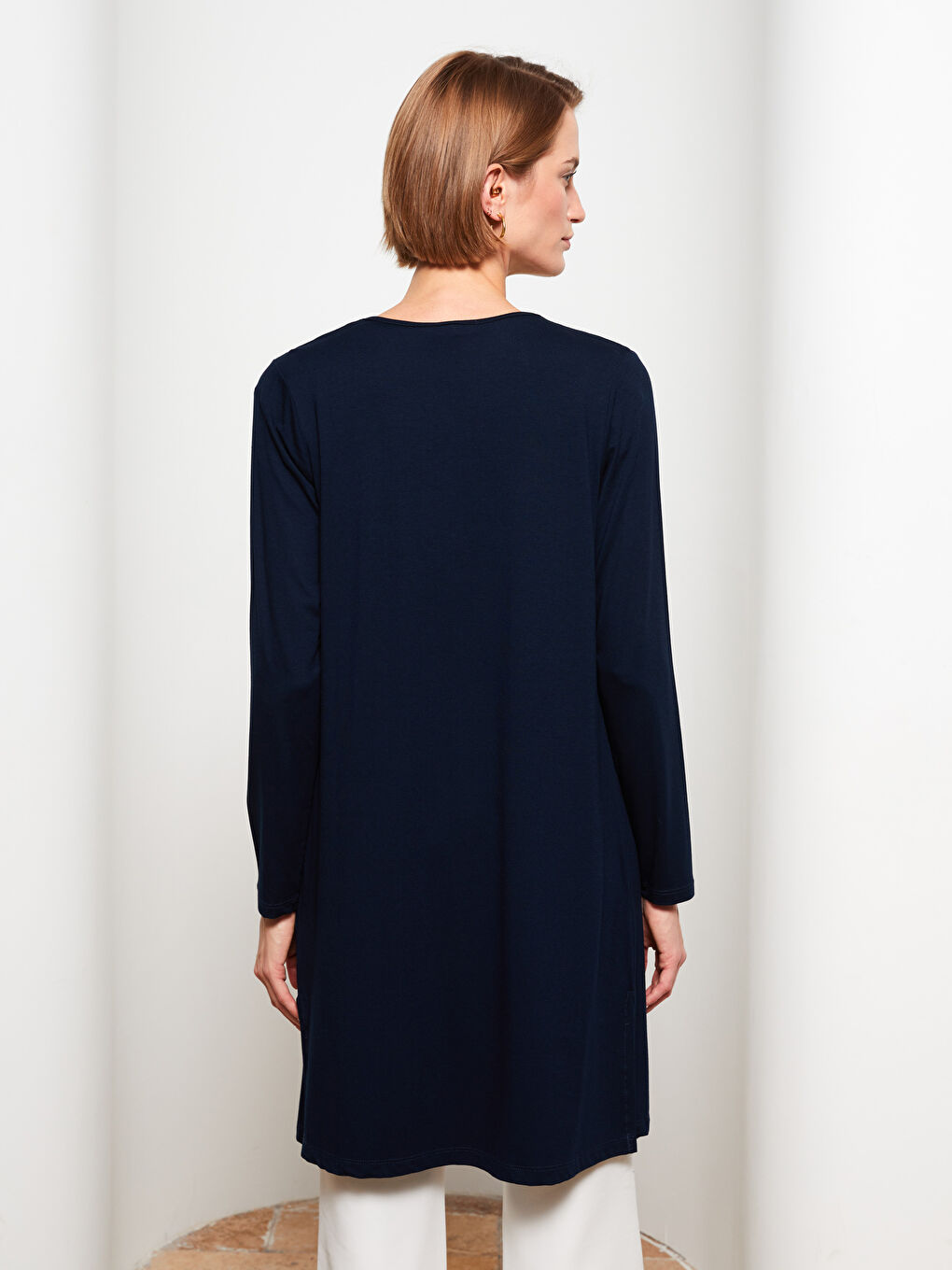 Shawl Collar Plain Long Sleeve Women's Cardigan-4