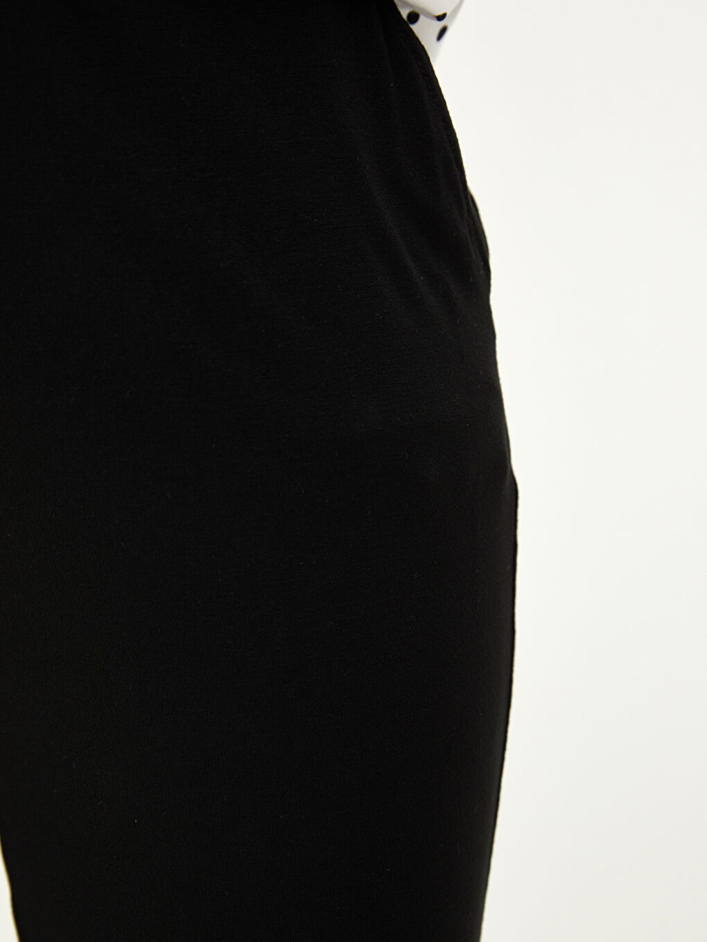 Siyah Beli Lastikli Kadın Eşofman Altı-2