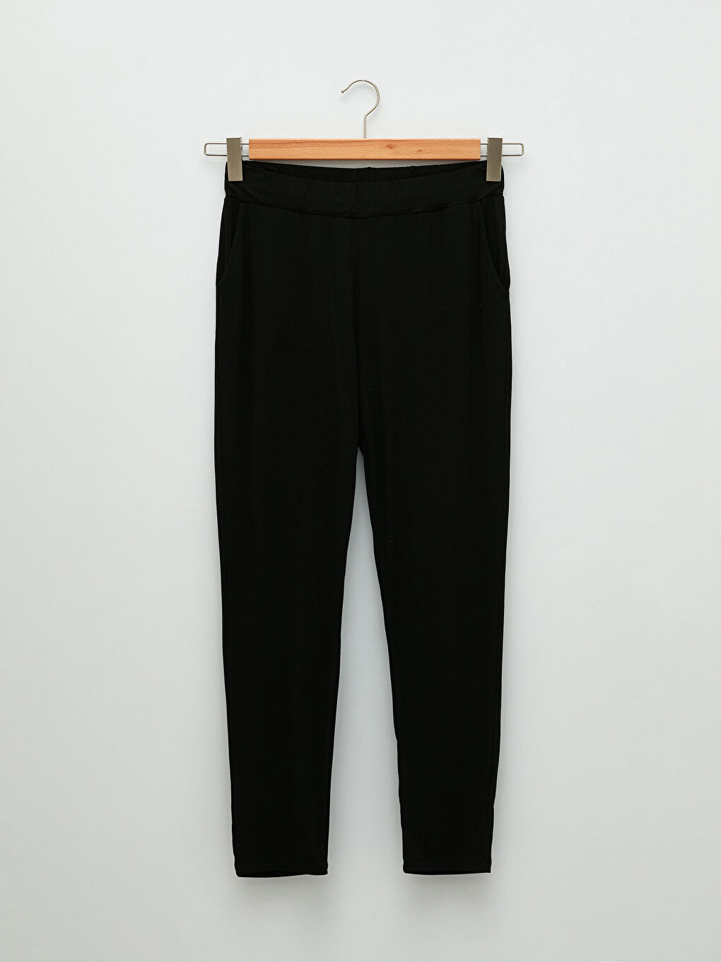 Siyah Beli Lastikli Kadın Eşofman Altı-5