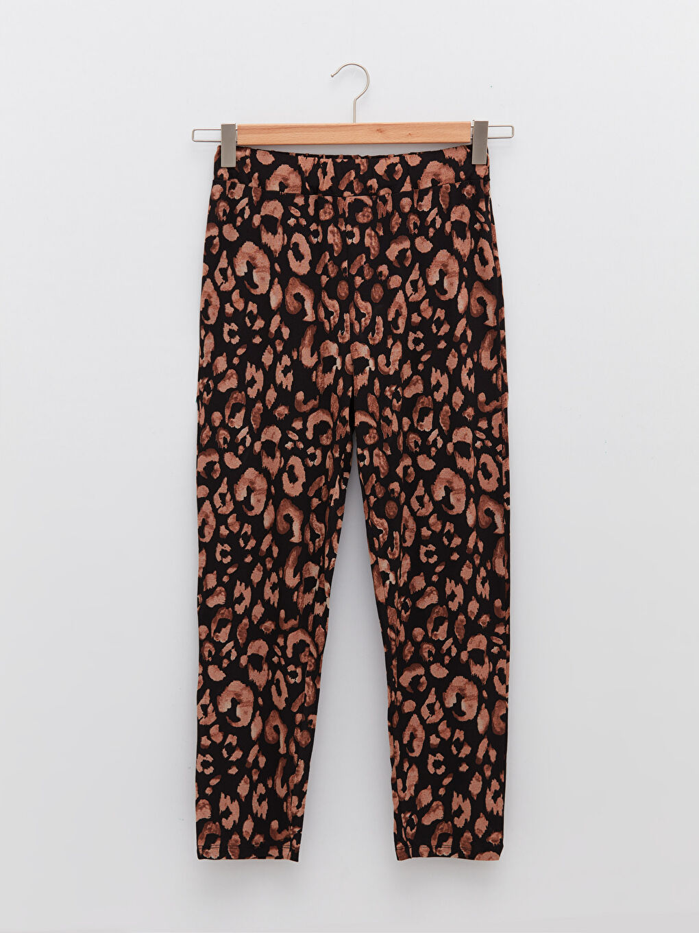 Брюки Женские С Принтом Стандартного Кроя На Эластичной Талии-6