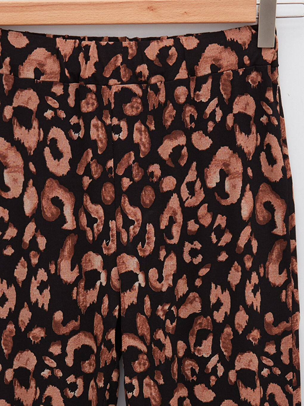 Брюки Женские С Принтом Стандартного Кроя На Эластичной Талии-8