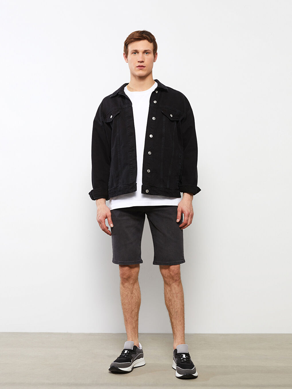 LC Waikiki Standard Fit Men's Denim Shorts -S29716Z8-GRD