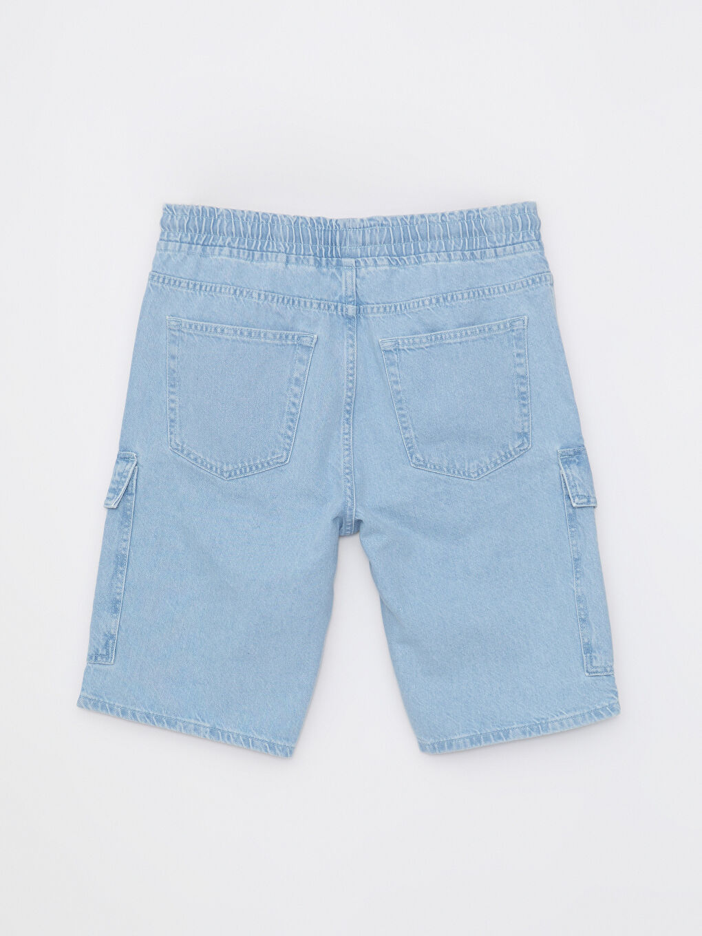 İndigo Standart Kalıp Erkek Jean Şort-6