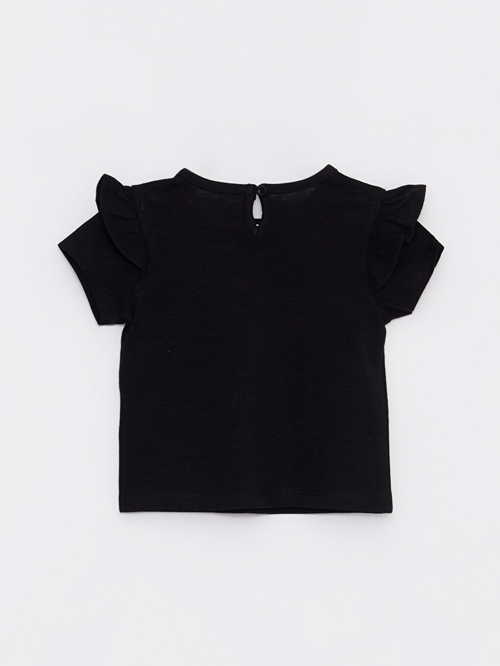 Crew Neck Short Sleeve Cotton Baby Girl T-Shirt 2 Pieces-2