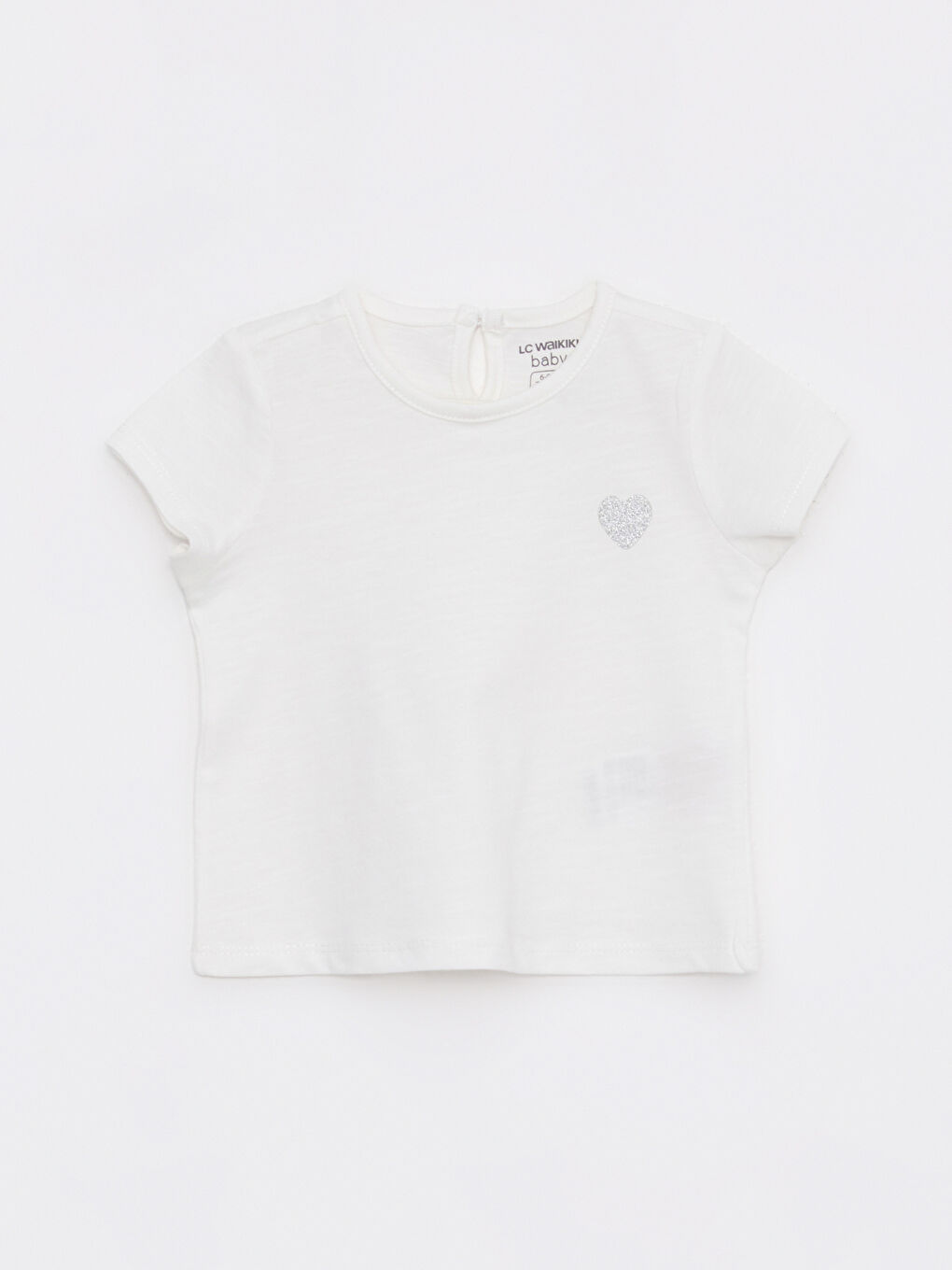 Crew Neck Short Sleeve Cotton Baby Girl T-Shirt 2 Pieces-3