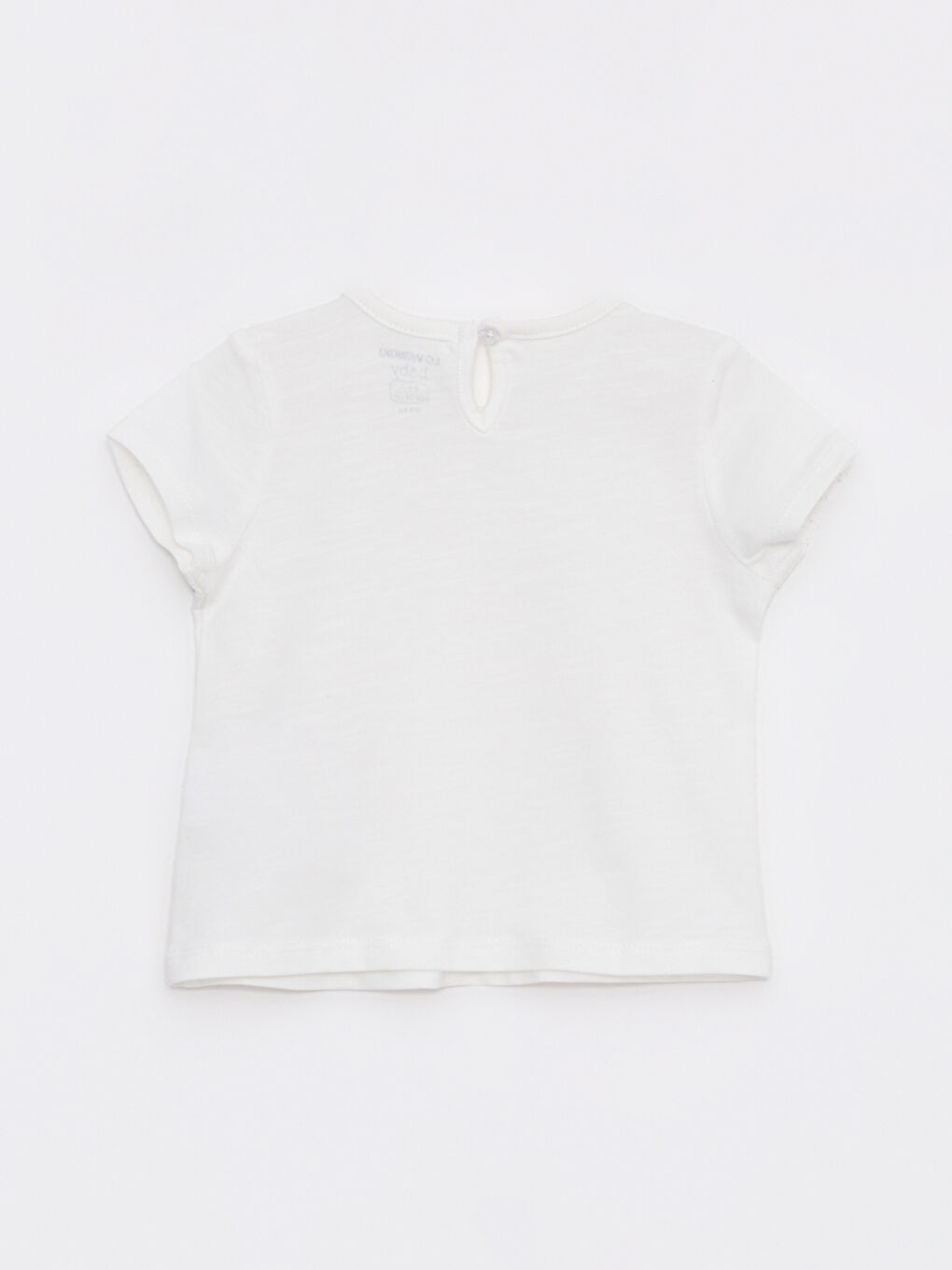 Crew Neck Short Sleeve Cotton Baby Girl T-Shirt 2 Pieces-4