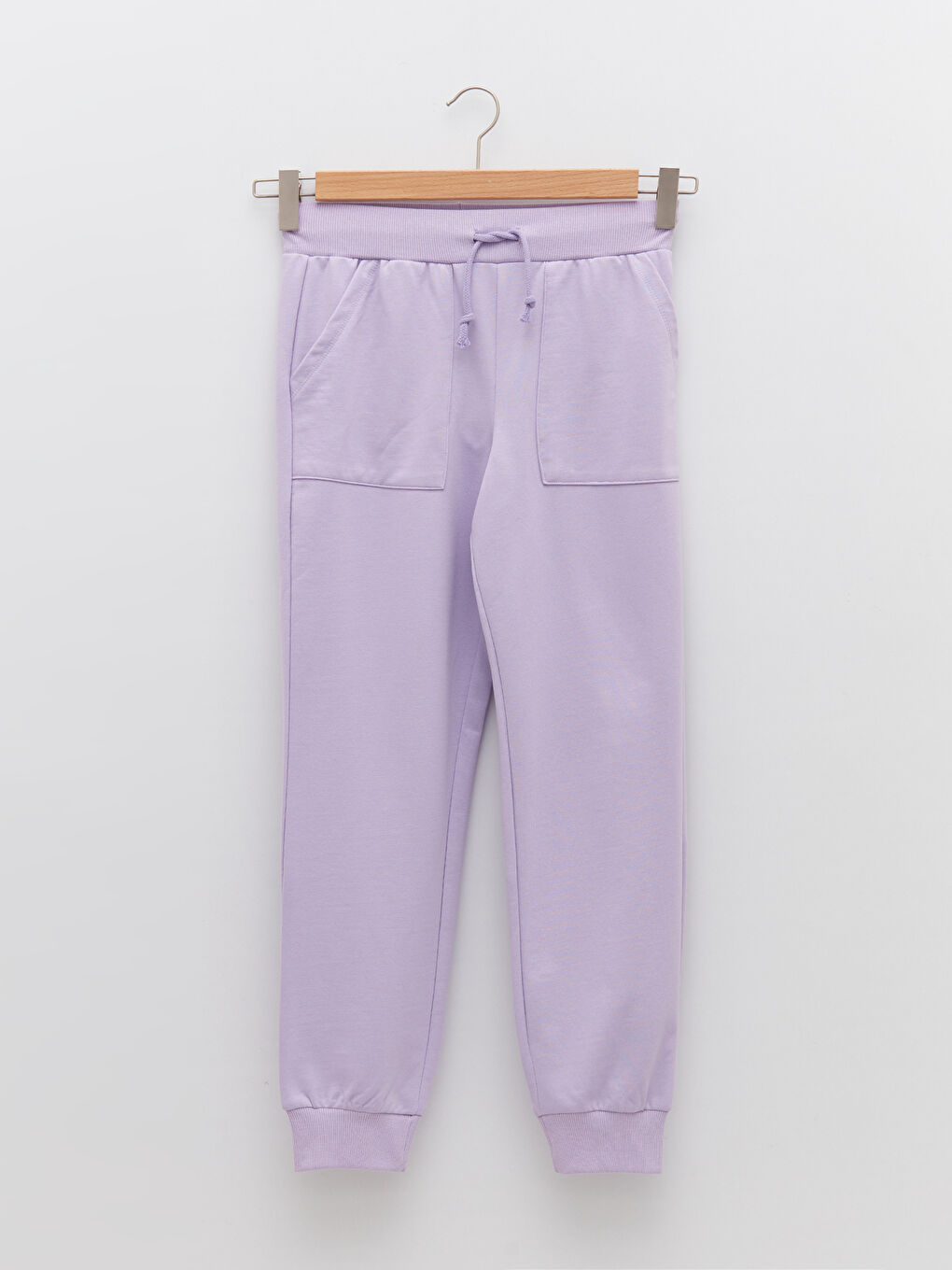 Women's Elasticated Waist Plain Jogger Sweatpants-4