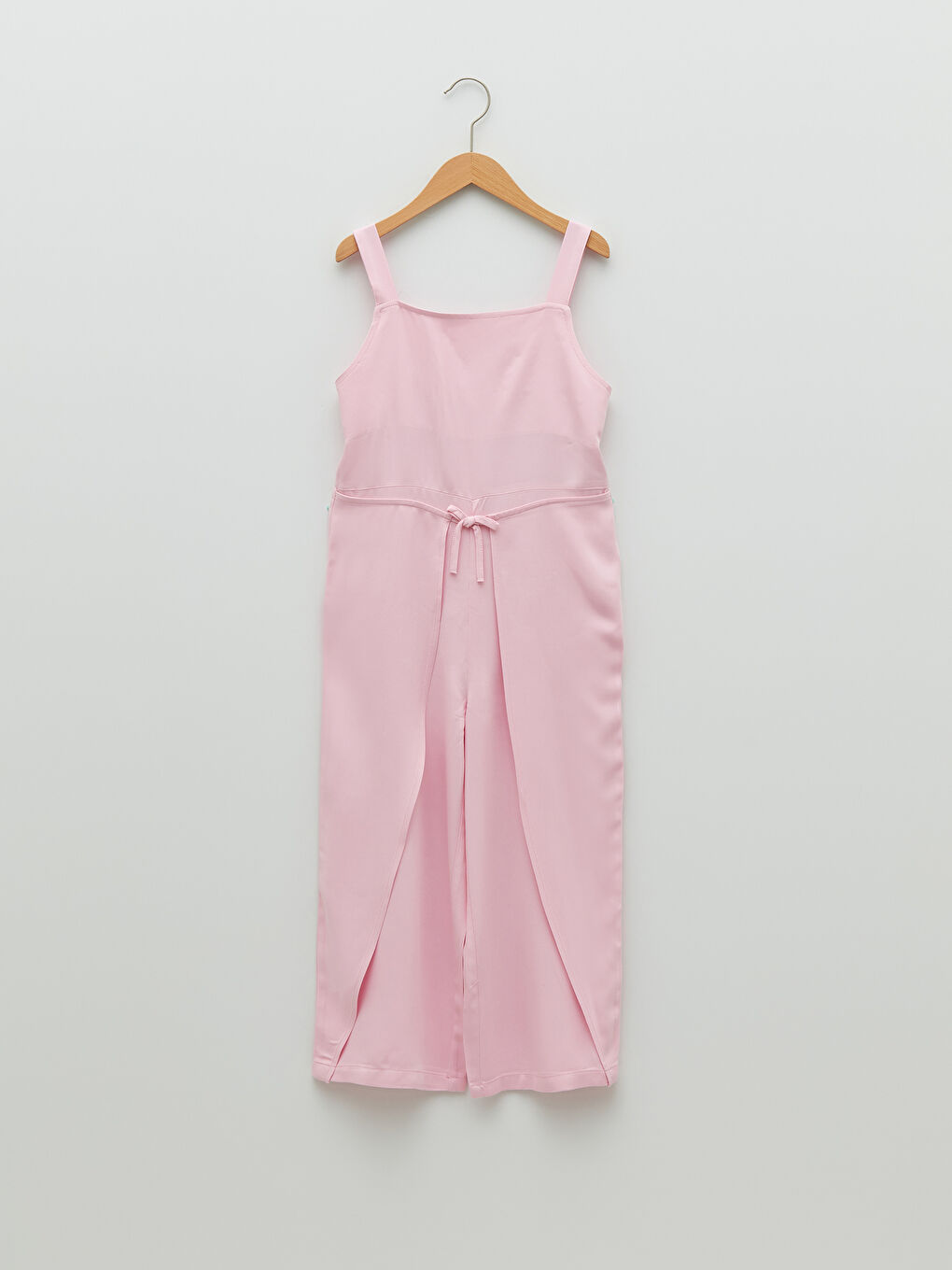 LC WAIKIKI Pembe Kare Yaka Basic Askılı Kız Çocuk Tulum