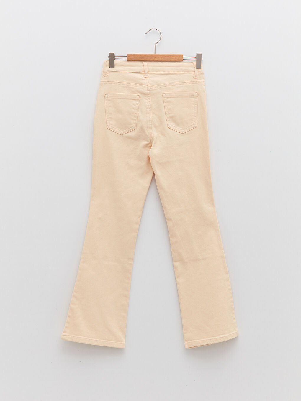 Basic Gabardine Flared Trousers for Girls-1