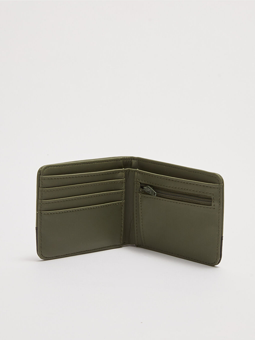 محفظة جلدية بمظهر بلوك الألوان للرجال-2