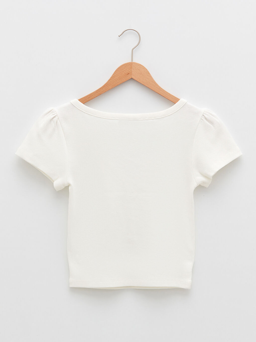 V-neck Straight Short Sleeve Cotton Women's T-Shirt-6