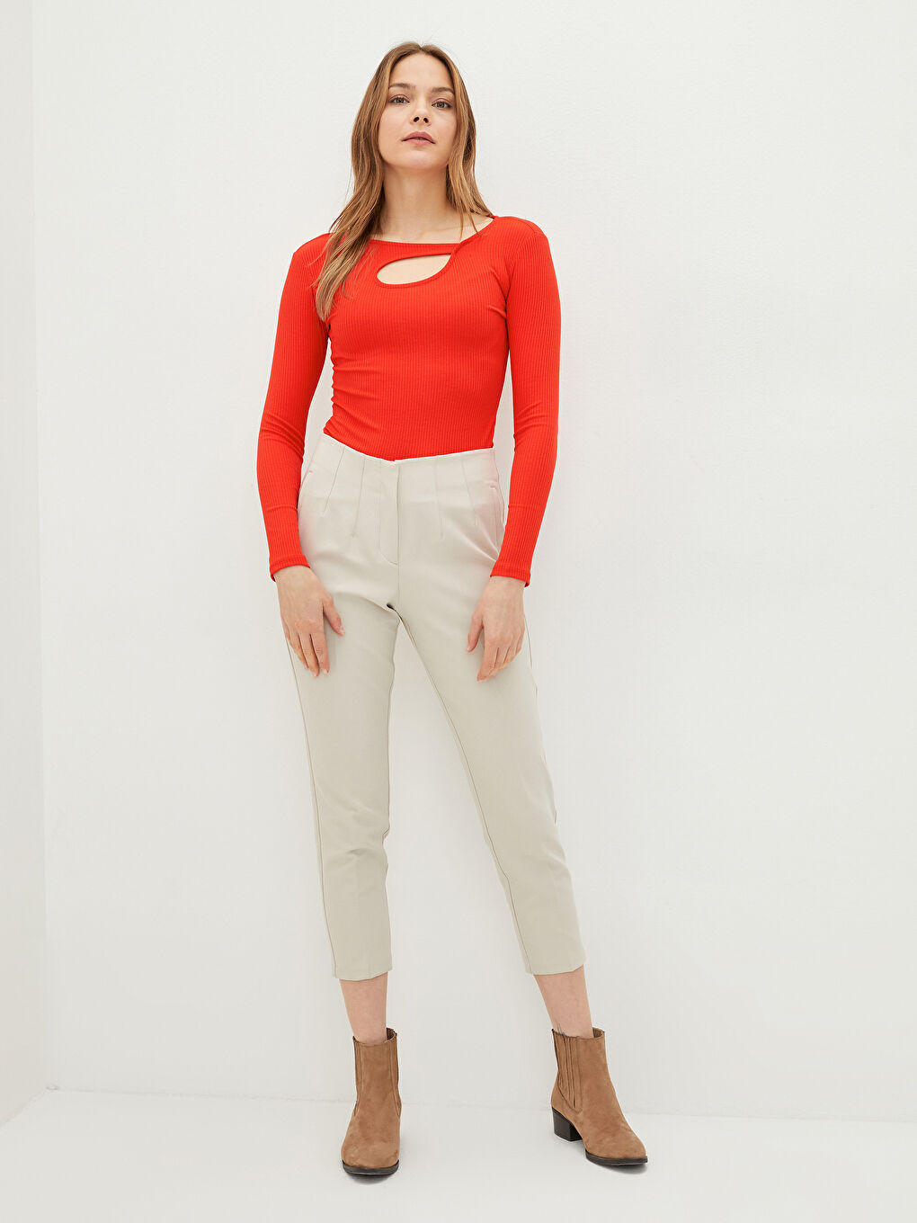 Crew Neck Women's Bodysuit-1