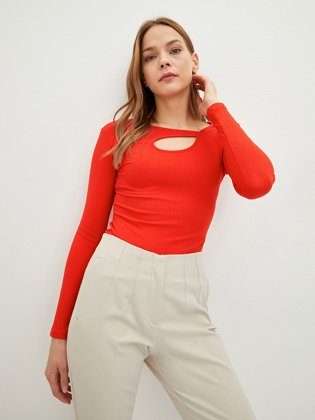 Crew Neck Women's Bodysuit-2