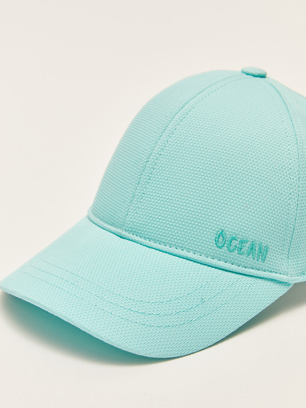 Turkuaz Yazı Nakışlı Erkek Çocuk Kep Şapka-1