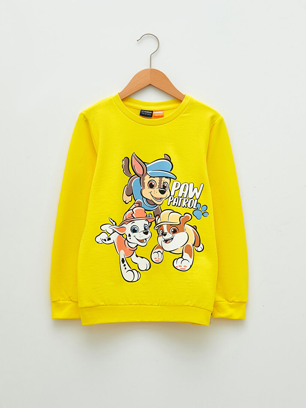Crew Neck Paw Patrol Printed Long Sleeve Boys Sweatshirt
