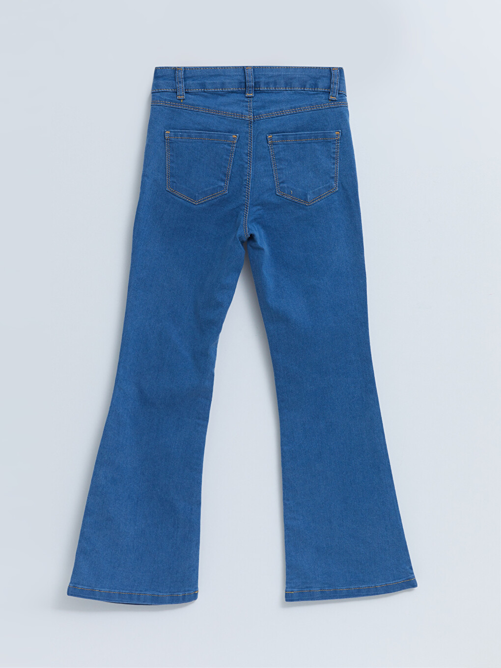 İndigo Basic İspanyol Paça Kız Çocuk Jean Pantolon ve Fular-1