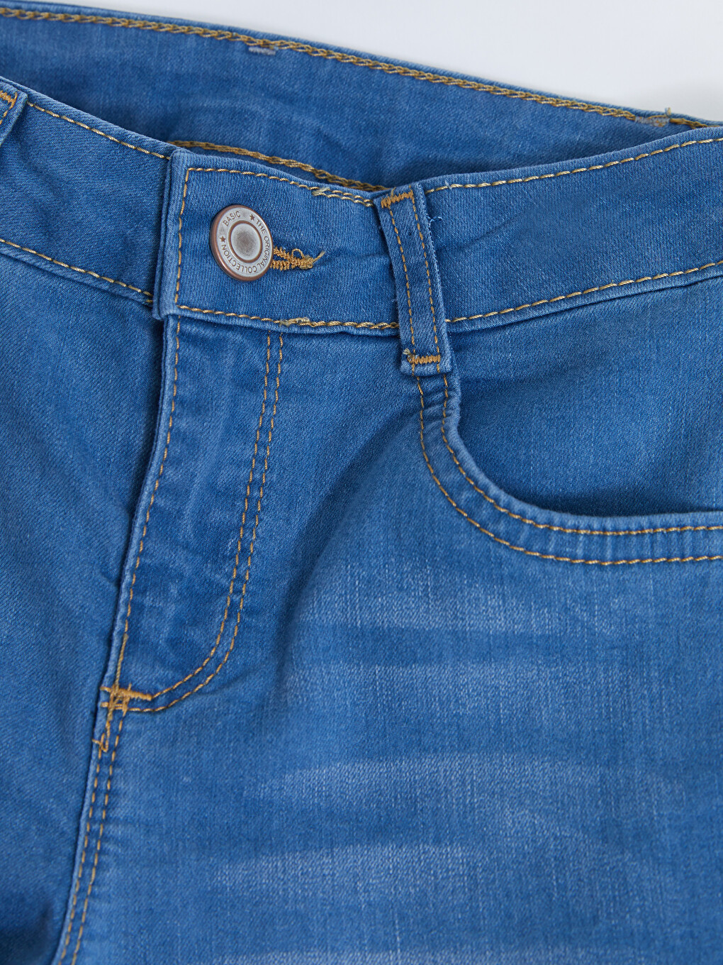 İndigo Basic İspanyol Paça Kız Çocuk Jean Pantolon ve Fular-2