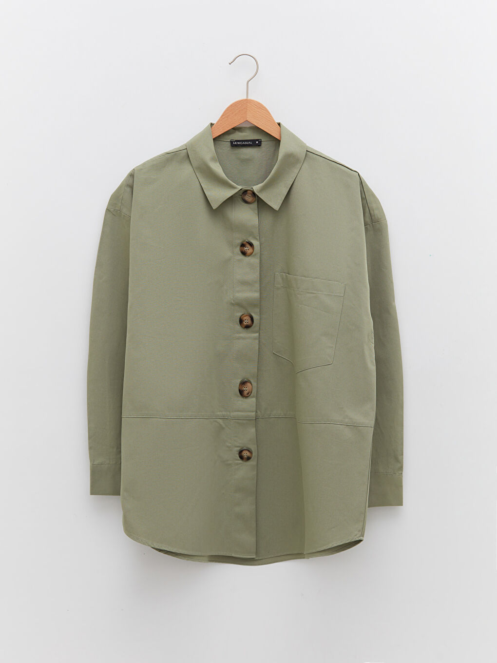 قميص تونيك سادة كم طويل أوفراسايز جبردين للسيدات-5