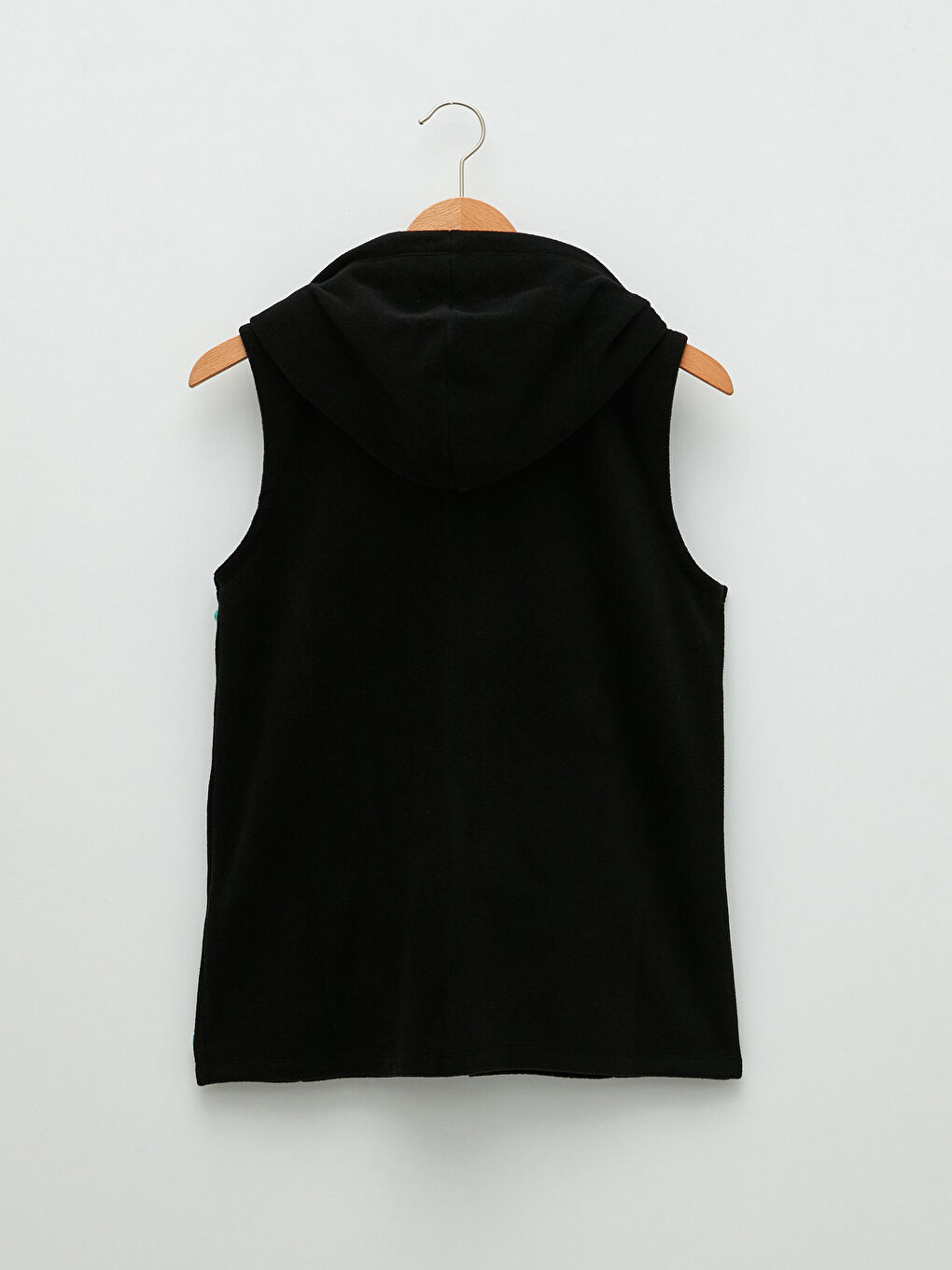 Женский жилет из полярного флиса с капюшоном-5