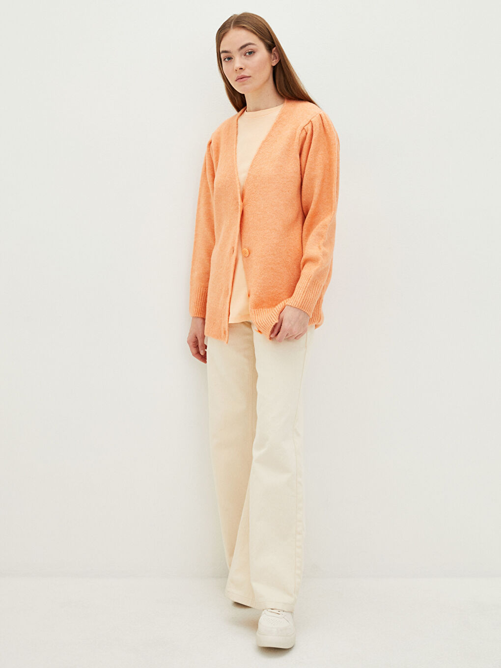 V Neck Women's Knitwear Cardigan-2