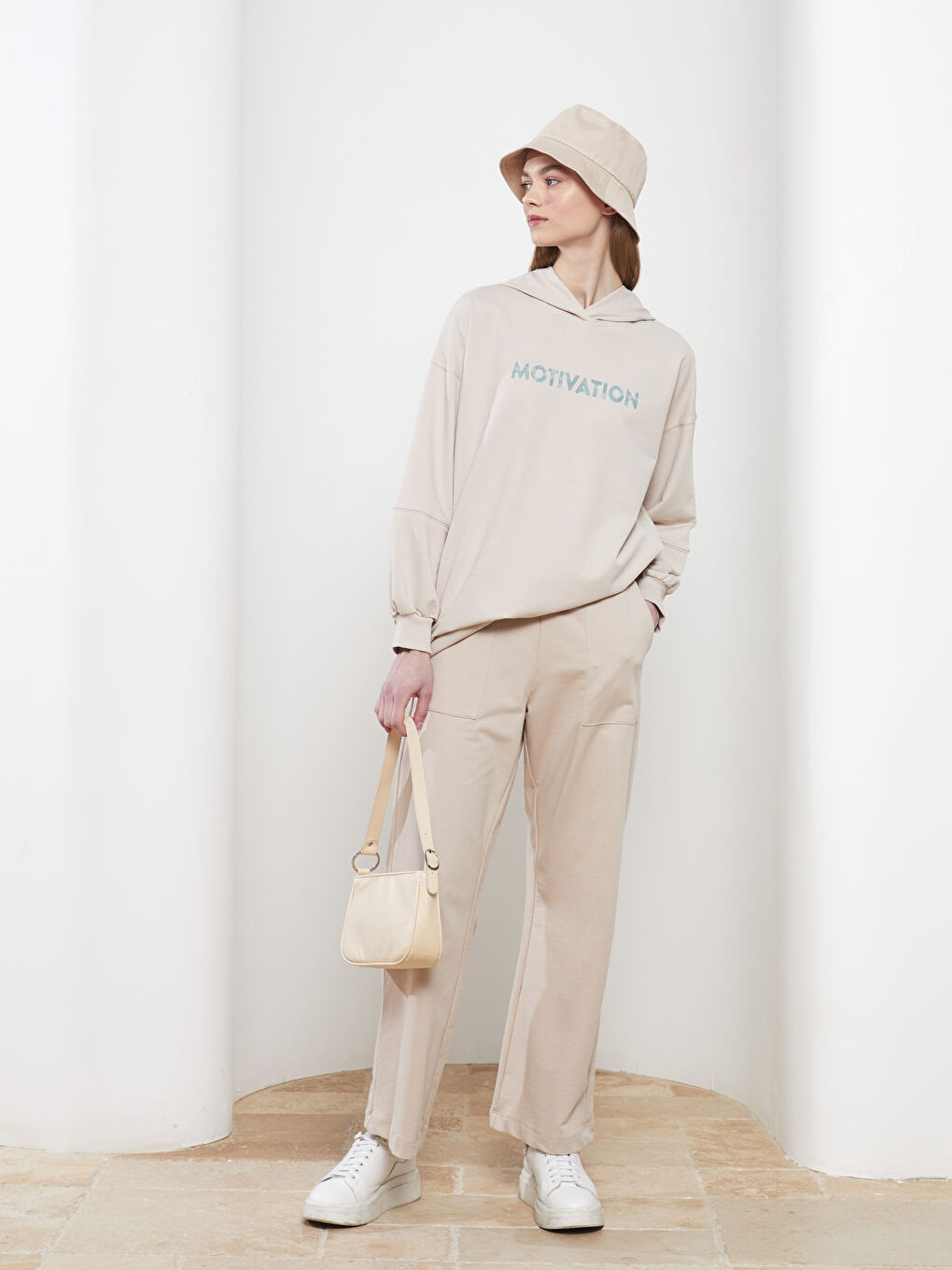 LCW Modest Damen-Sweatpants mit elastischem Bund und schlichtem Design -S29988Z8-RZ9