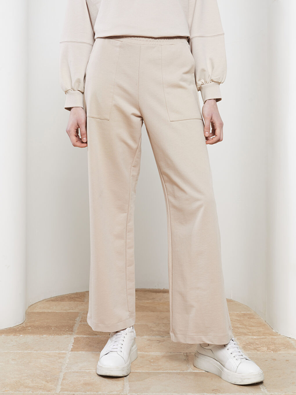 LCW Modest Damen-Sweatpants mit elastischem Bund und schlichtem Design -S29988Z8-RZ9