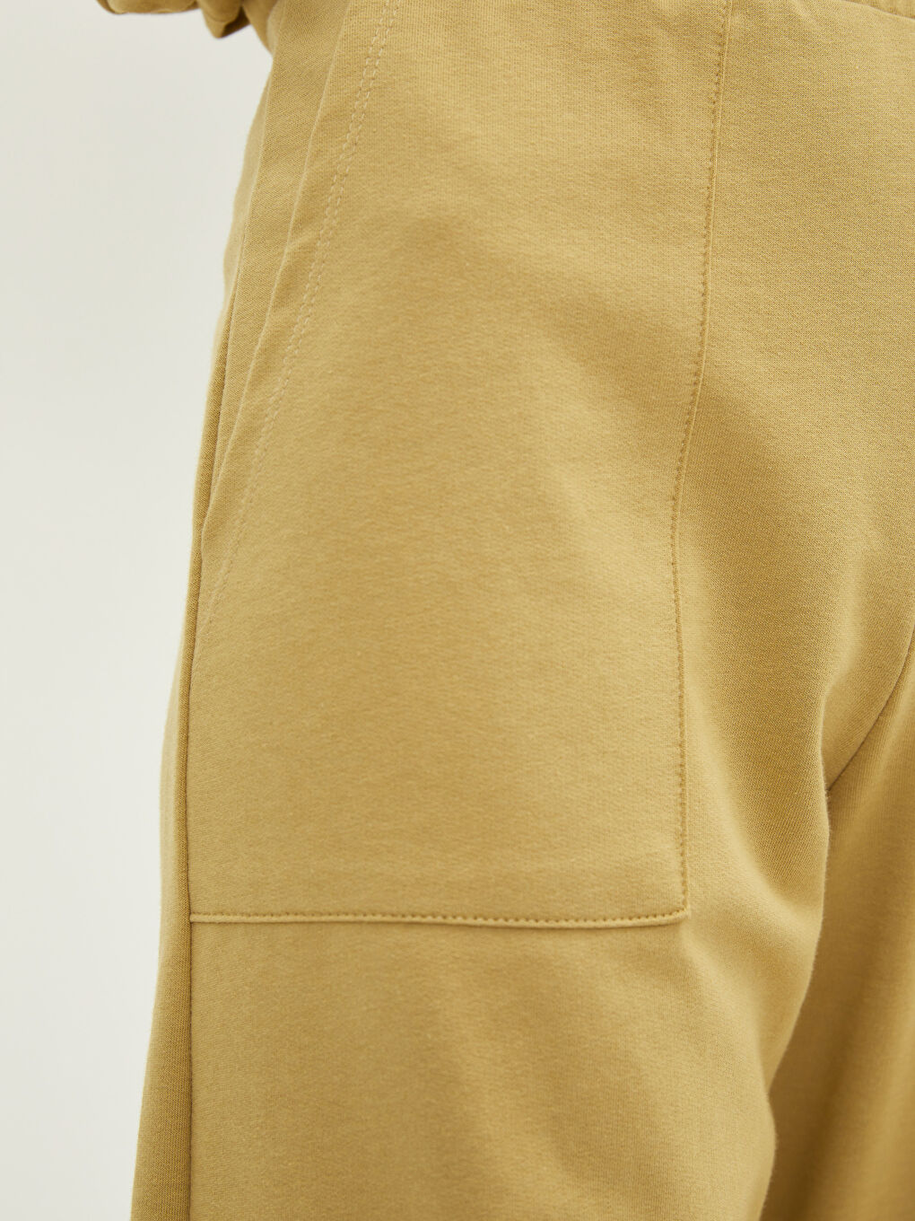 Women's Elasticated Waist Plain Sweatpants-3