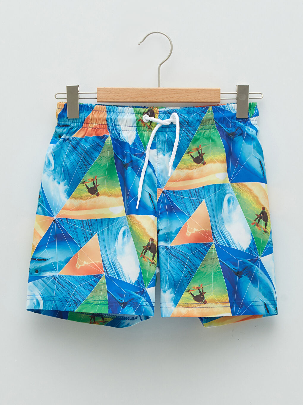 Printed Quick Drying Boy's Swim Shorts -S2AA01Z4-LQQ