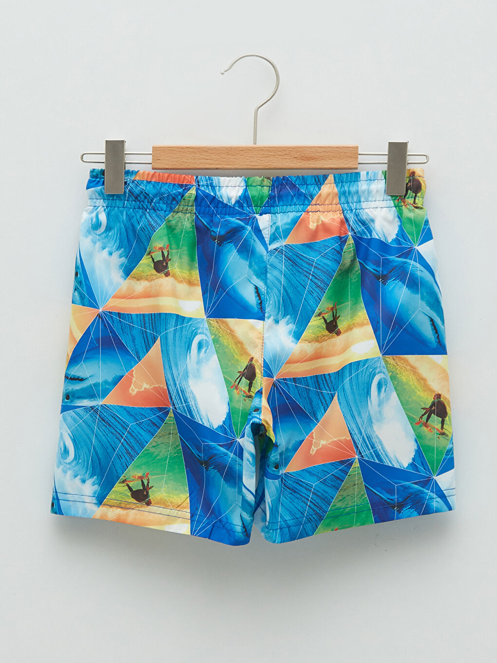 Printed Quick Drying Boy's Swim Shorts -S2AA01Z4-LQQ