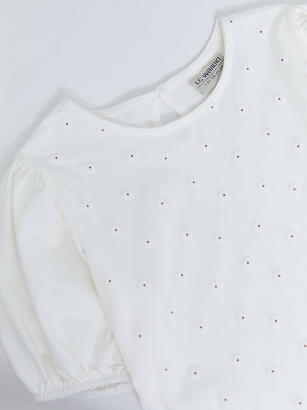 Blouse Fille à Manches Courtes Imprimée à Col Rond-6