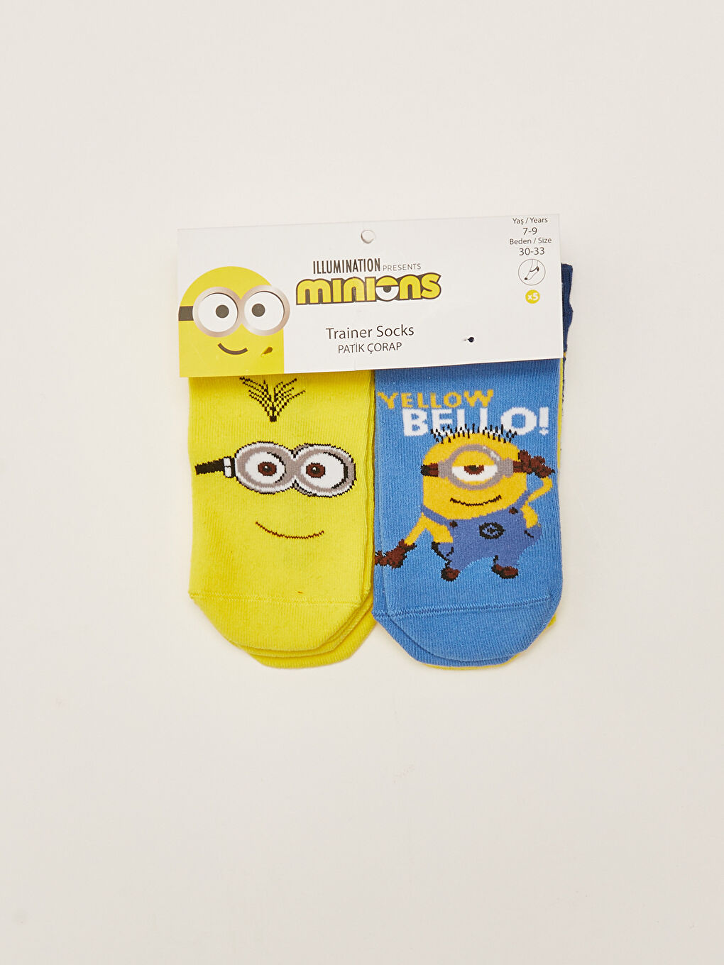 Karışık Minions Desenli Erkek Çocuk Patik Çorap 5'li-1
