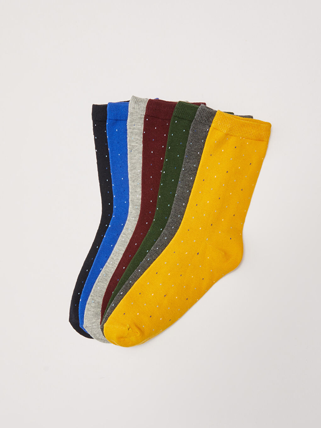 LCW Kids Polka Dot Boys Socks 7 Pack -S2AA52Z4-K00
