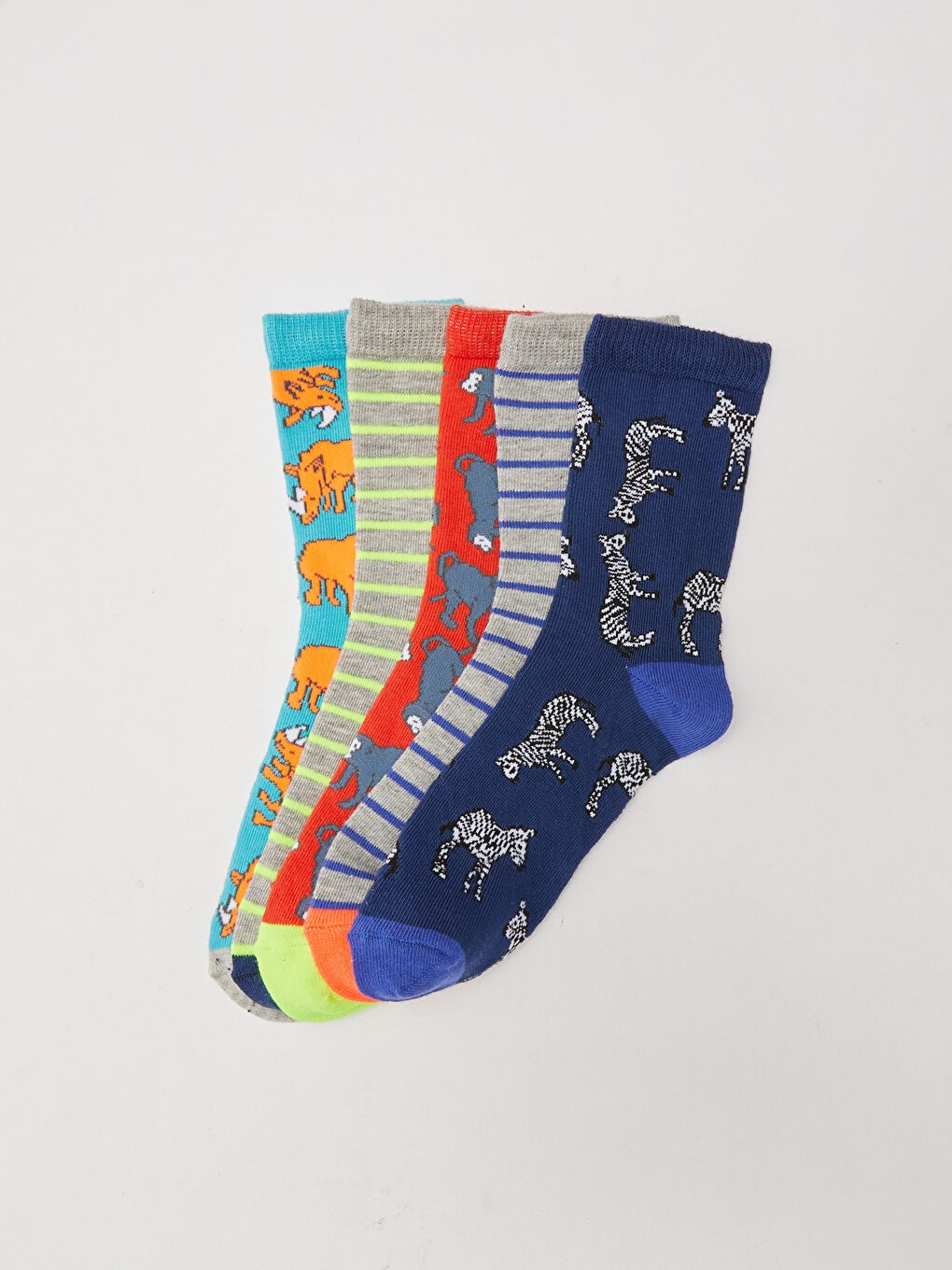 Patterned Boys' Ankle Socks 5 Pack