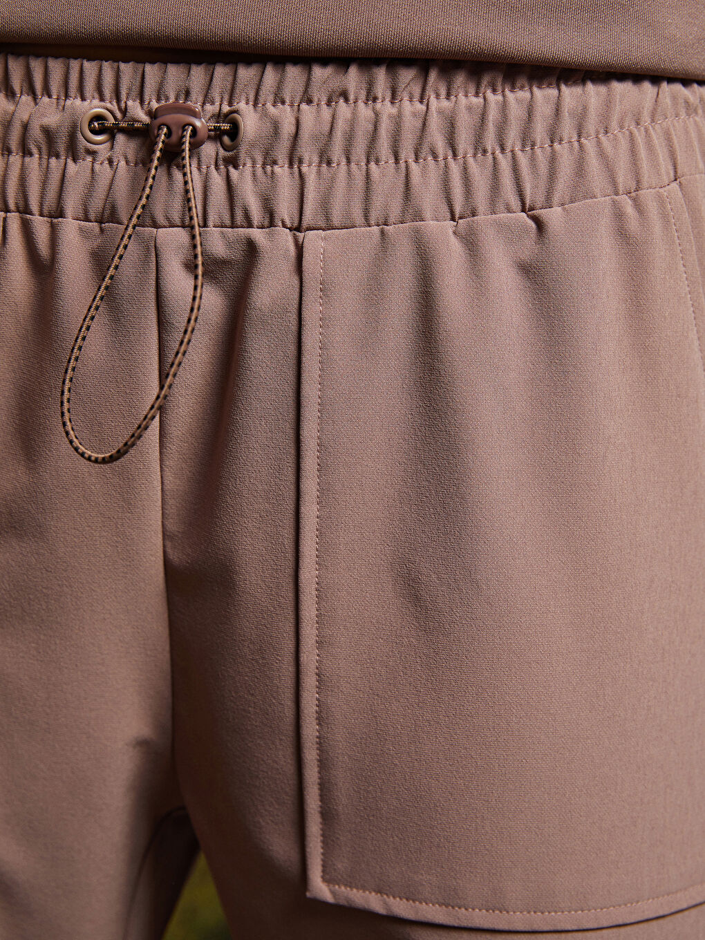 بنطلون رياضي خارجي للسيدات بخصر مطاطي وجيوب مستقيمة-3