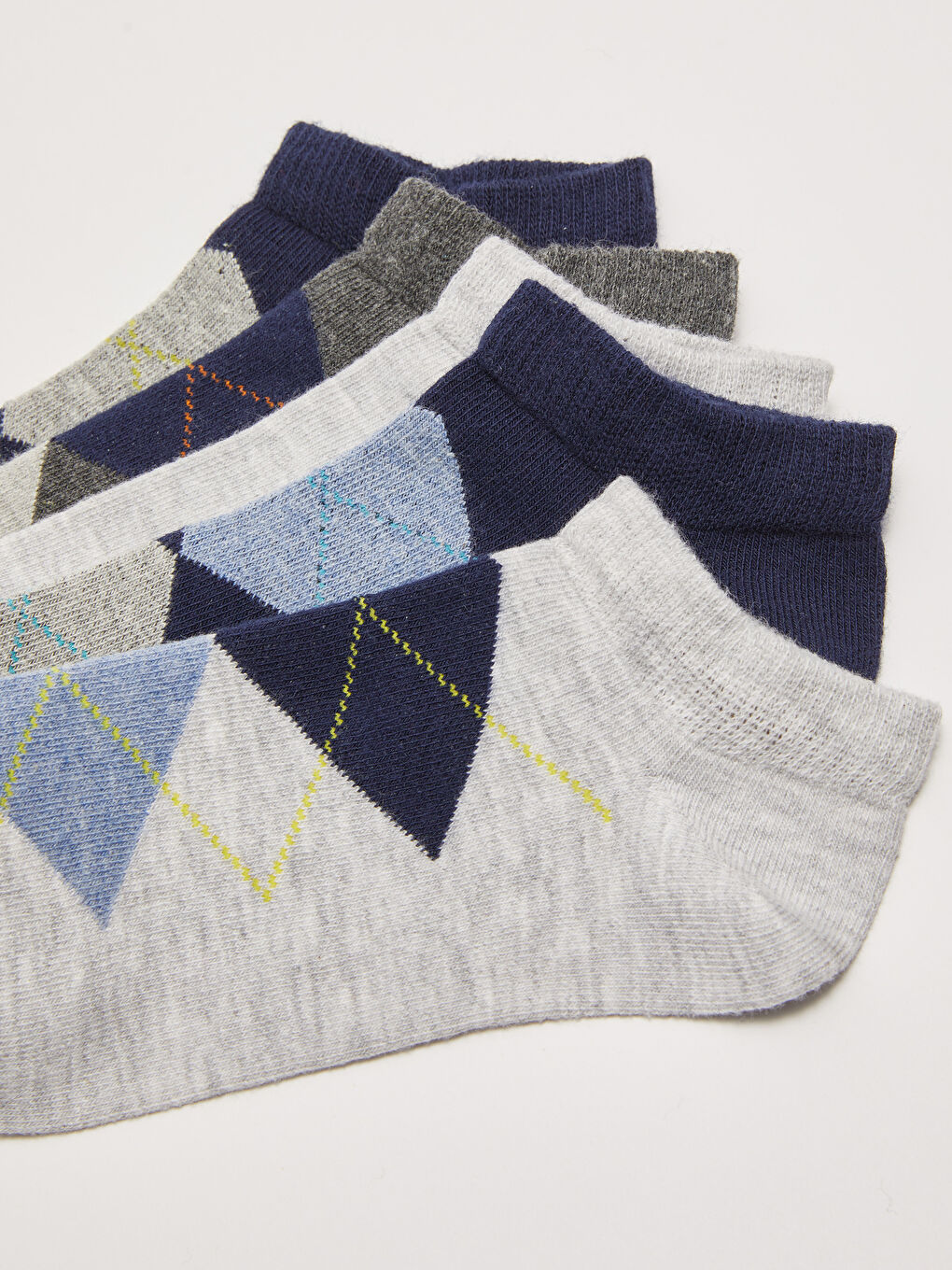 Baklava Patterned Boys Booties Socks 5 Pack-2