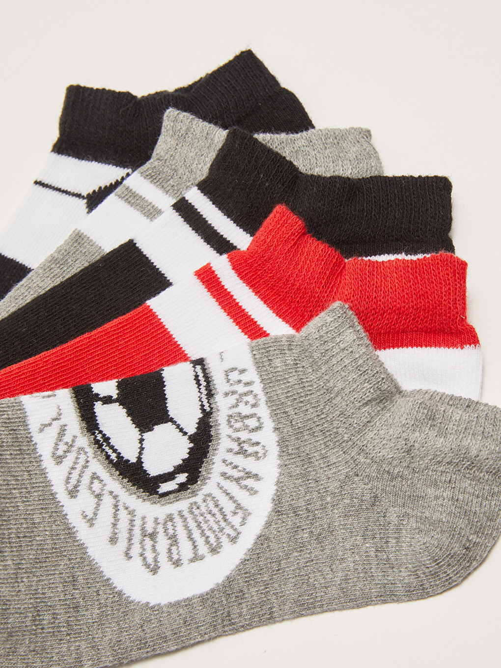 Patterned Boys Trainer Socks 5 Pack-2