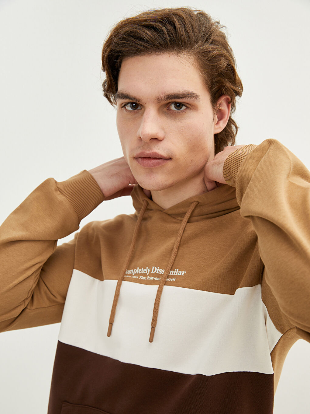 هودي رجالي كم طويل بلوك الألوان-2