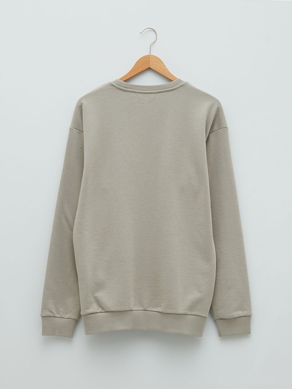 მრგვალი საყელო გრძელმკლავიანი ნაბეჭდი მამაკაცის თბილი ზედა-6