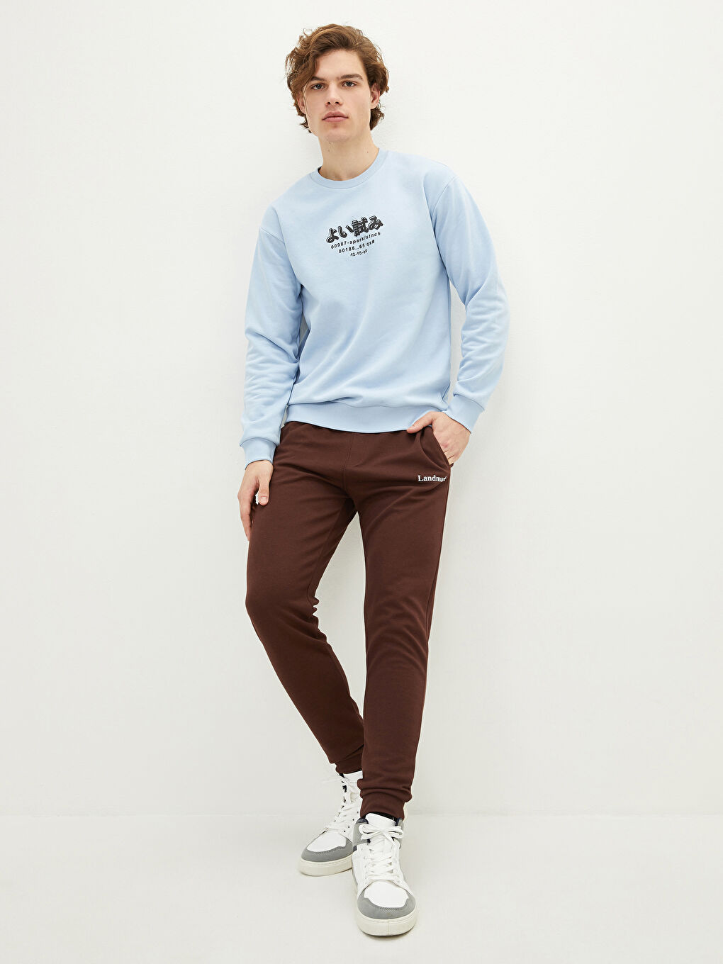 Kahverengi Slim Fit Erkek Eşofman Altı