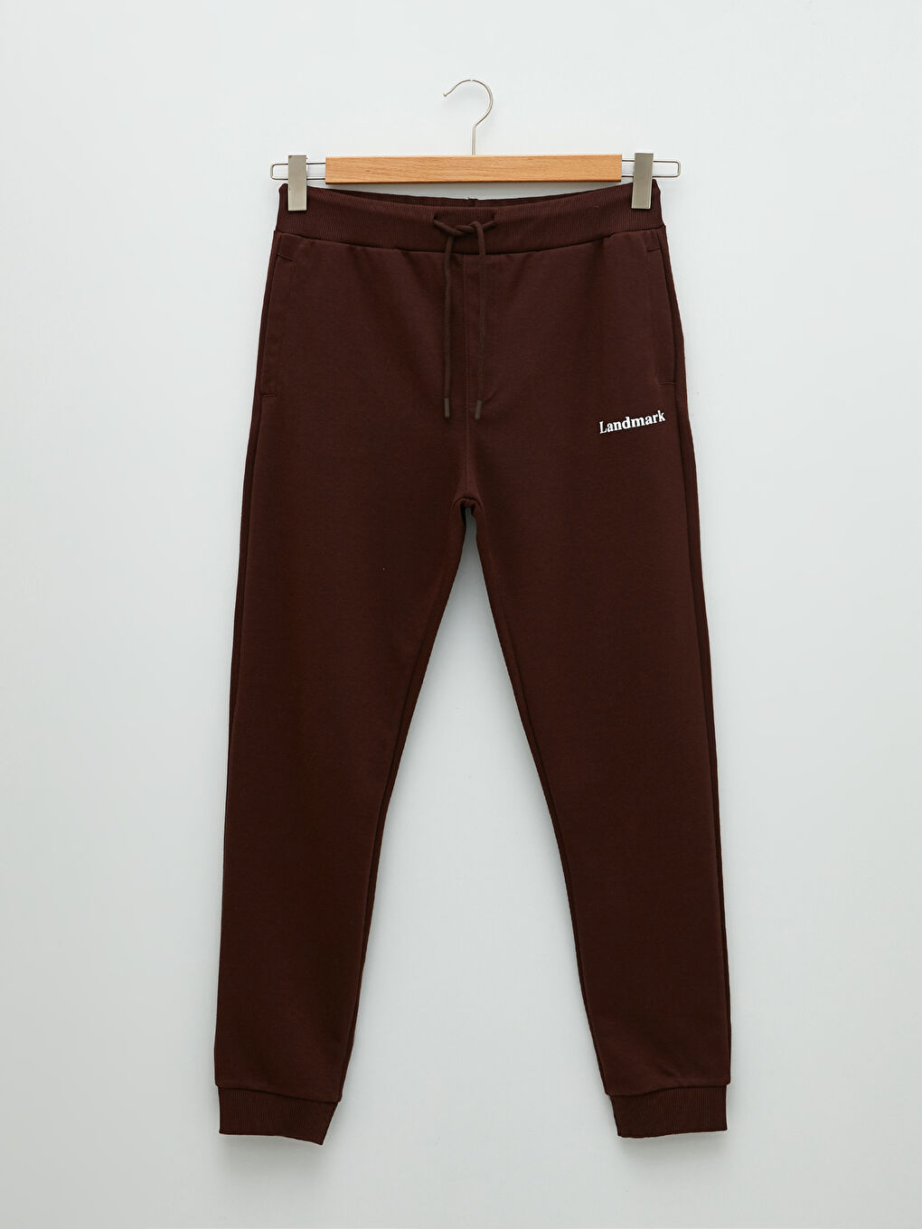 Kahverengi Slim Fit Erkek Eşofman Altı-5