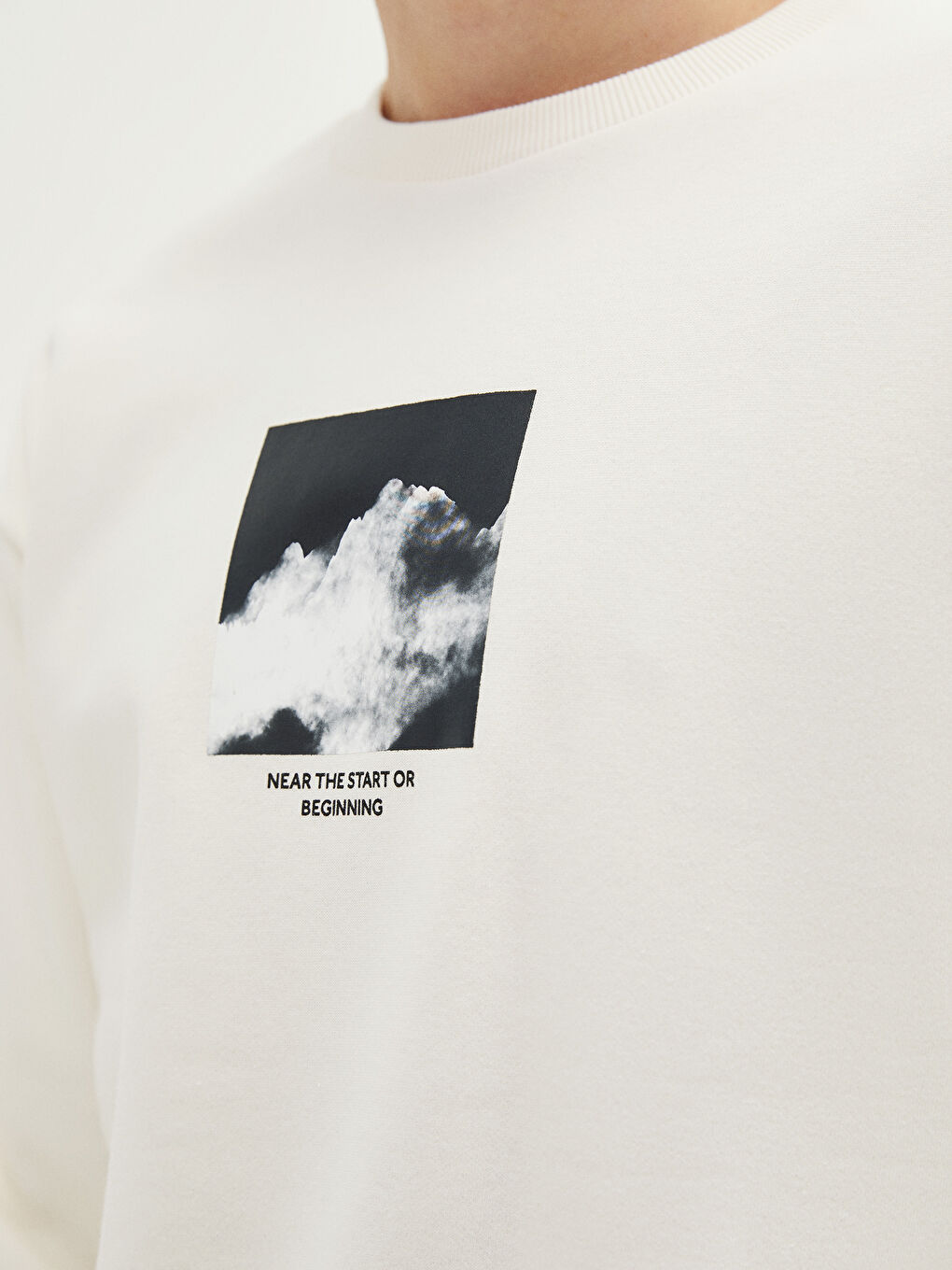 Rundhalsausschnitt Bedrucktes Dickes Herren-Sweatshirt-3