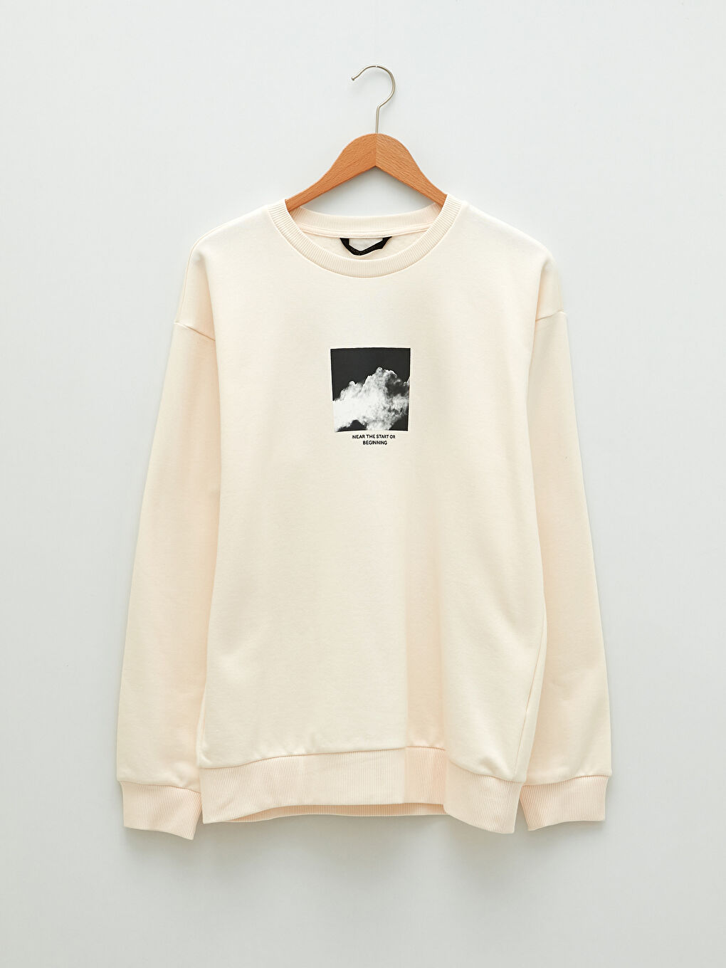 Rundhalsausschnitt Bedrucktes Dickes Herren-Sweatshirt-5