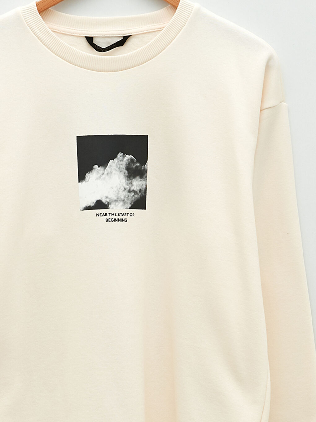 Rundhalsausschnitt Bedrucktes Dickes Herren-Sweatshirt-7