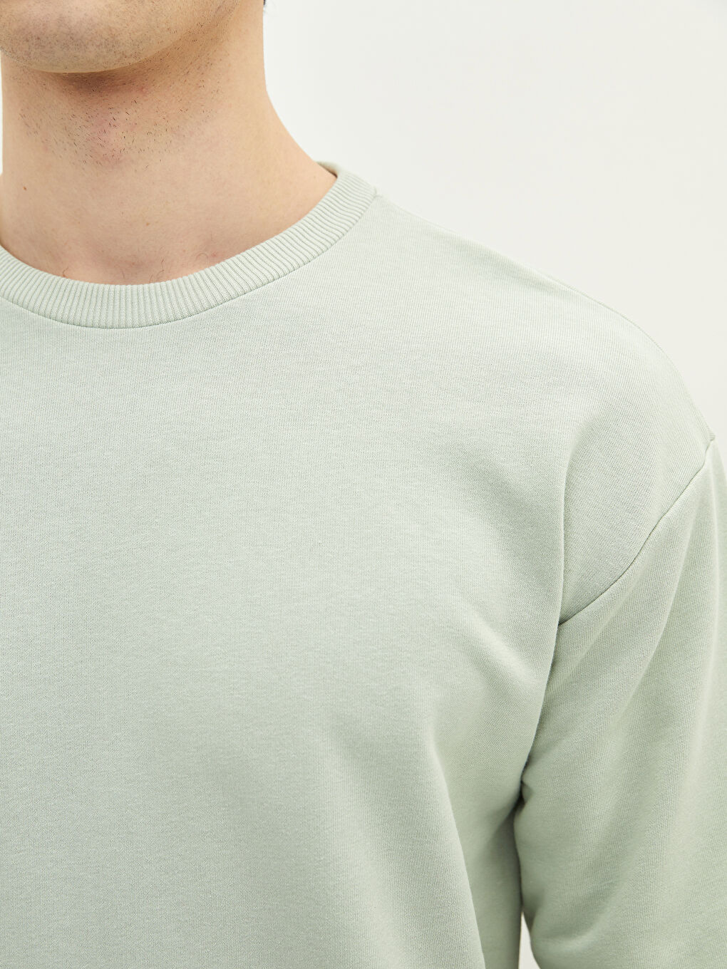 سويتشيرت كم طويل كول مدور رجال-3