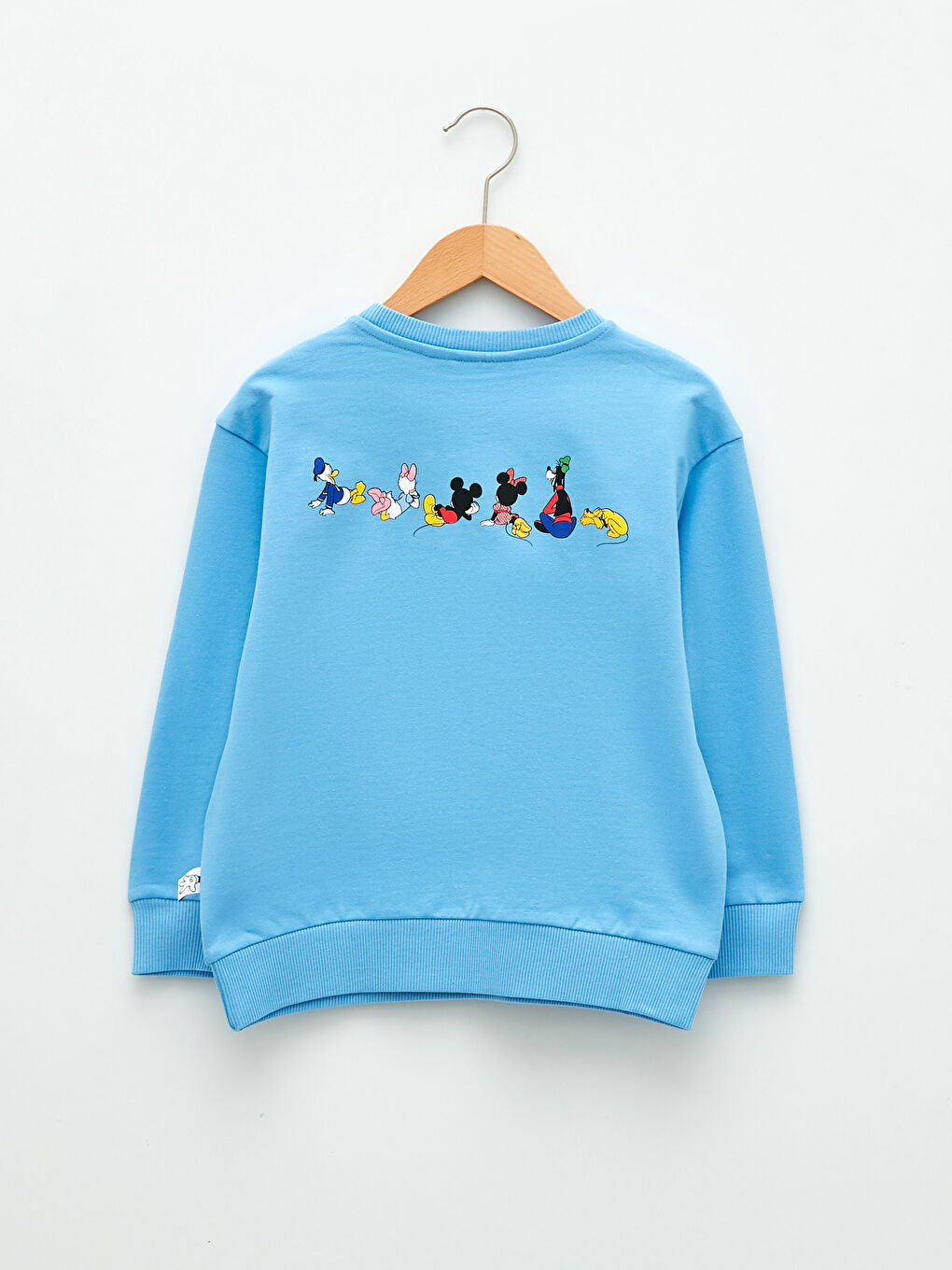 Crew Neck Mickey and Friends Printed Long Sleeve Girls' Sweatshirt-1