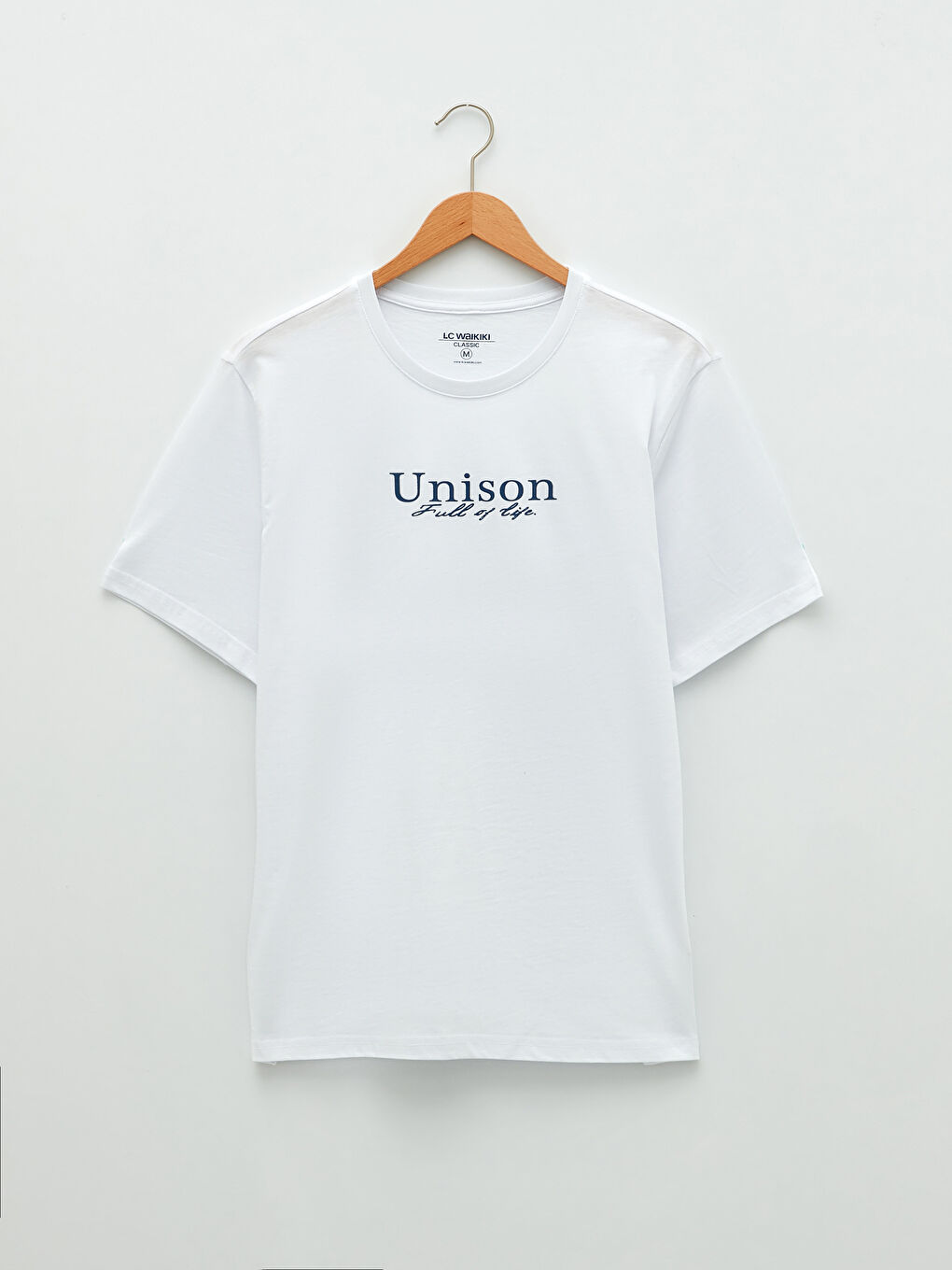 Bisiklet Yaka Kısa Kollu Baskılı Penye Erkek Tişört-5