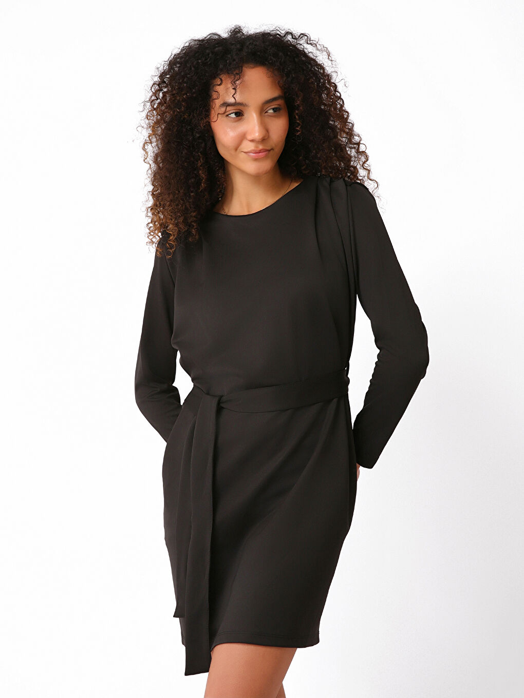 Crew Neck Women's Dress -S2AB90Z8-RQN