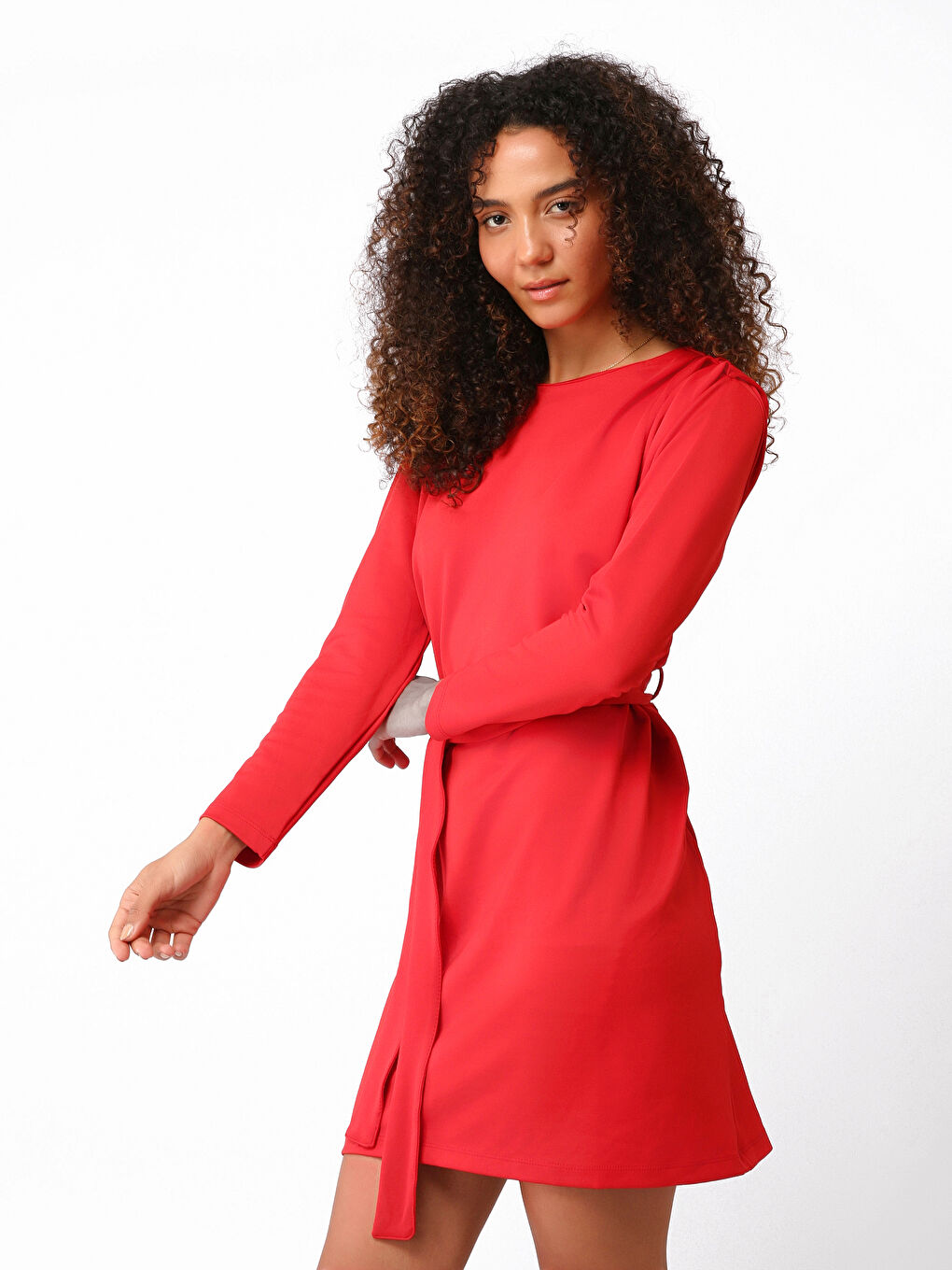 Crew Neck Women's Dress -S2AB90Z8-HJY