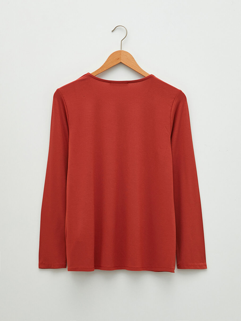 Crew Neck Embroidered Long Sleeve Women's T-Shirt-6