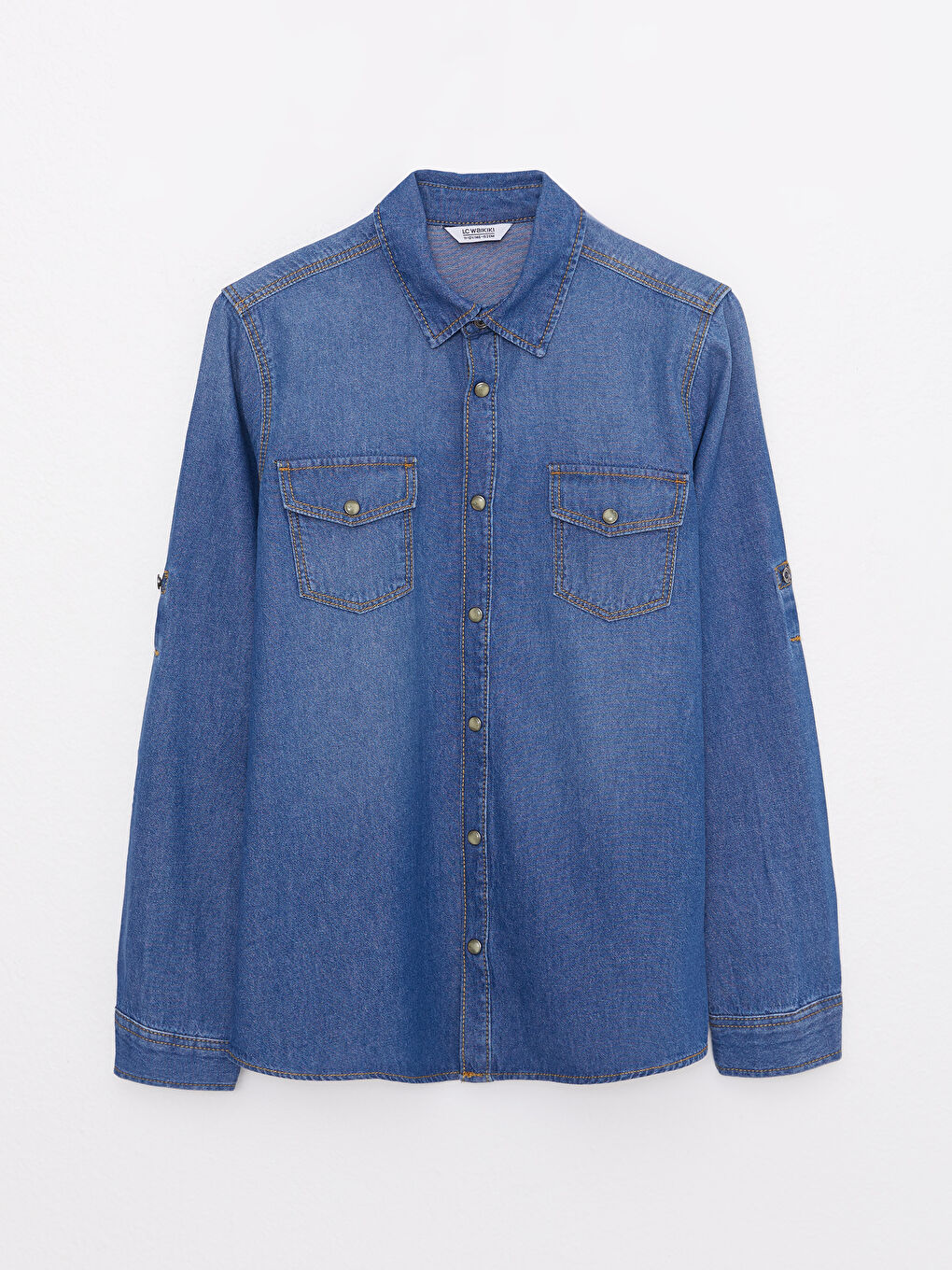 LC Waikiki Basic Long Sleeve Boys' Denim Shirt -S2AC31Z4-507
